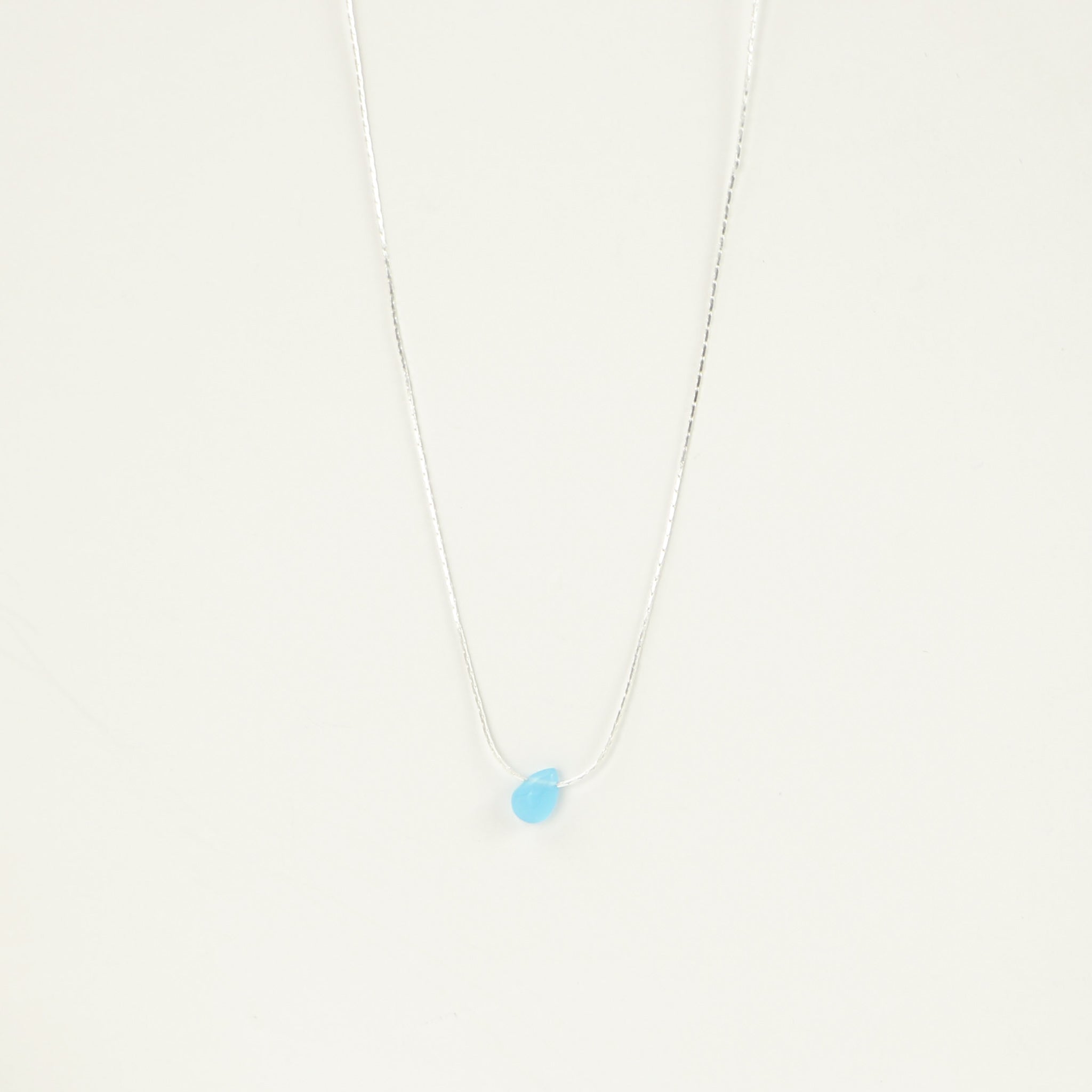 IMPERFECT Samudra Aquamarine Teardrop Stone Necklace - Pineapple Island