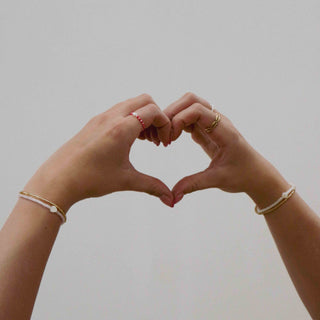 Valentines Heart Duo Strand Adjustable Bracelet - Pineapple Island