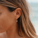Asri Freshwater Pearl Huggie Hoop Earrings - Pineapple Island