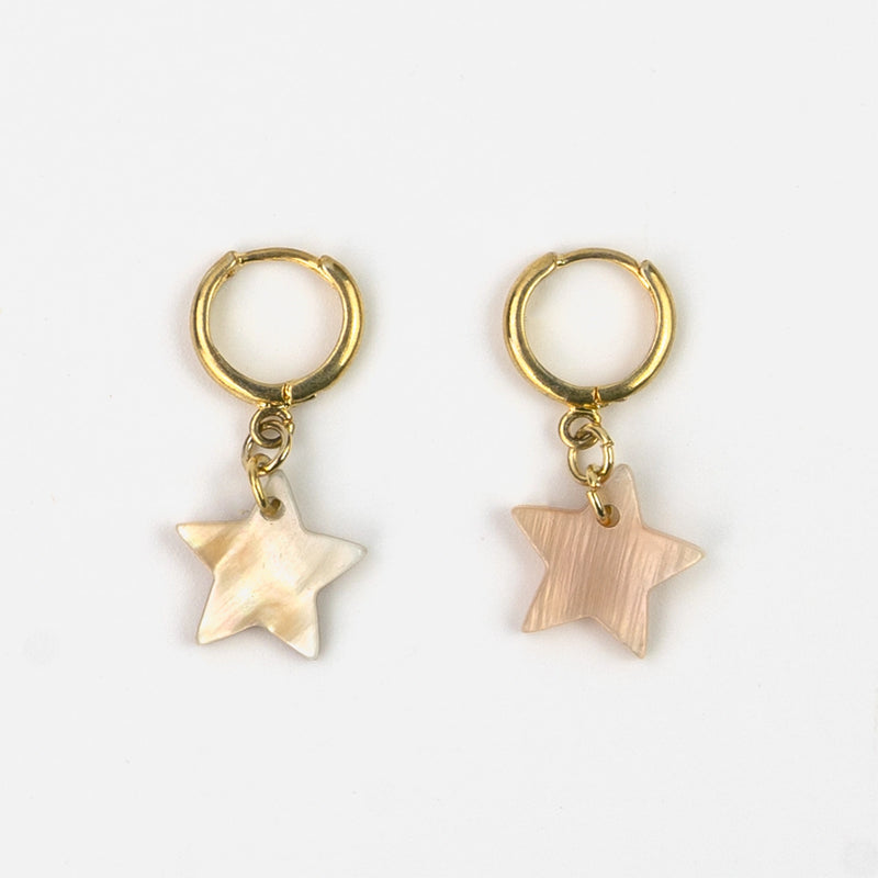 Asri Gold Star Huggie Earrings - Pineapple Island
