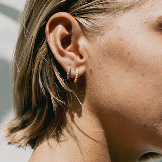 Surya Huggie Hoop Waterproof Earrings - Pineapple Island