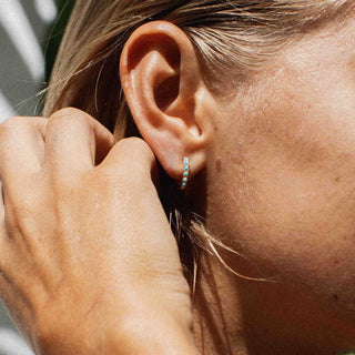 Surya Huggie Hoop Waterproof Earrings