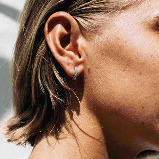 Surya Huggie Hoop Waterproof Earrings