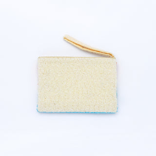 Small Sunrise Beaded Pouch - Pineapple Island