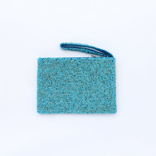 Small Sunrise Beaded Pouch Pineapple Island