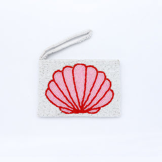 Small Shell Beaded Pouch Pineapple Island