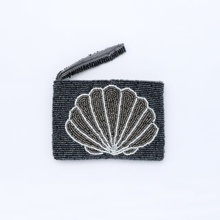 Small Shell Beaded Pouch Pineapple Island