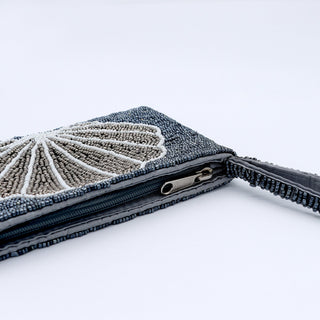 Small Shell Beaded Pouch Pineapple Island