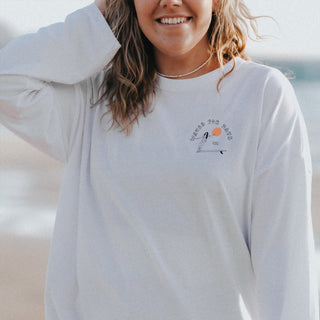 Waves for Days Oversized Long Sleeve T-Shirt - Pineapple Island