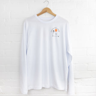 Waves for Days Oversized Long Sleeve T-Shirt - Pineapple Island