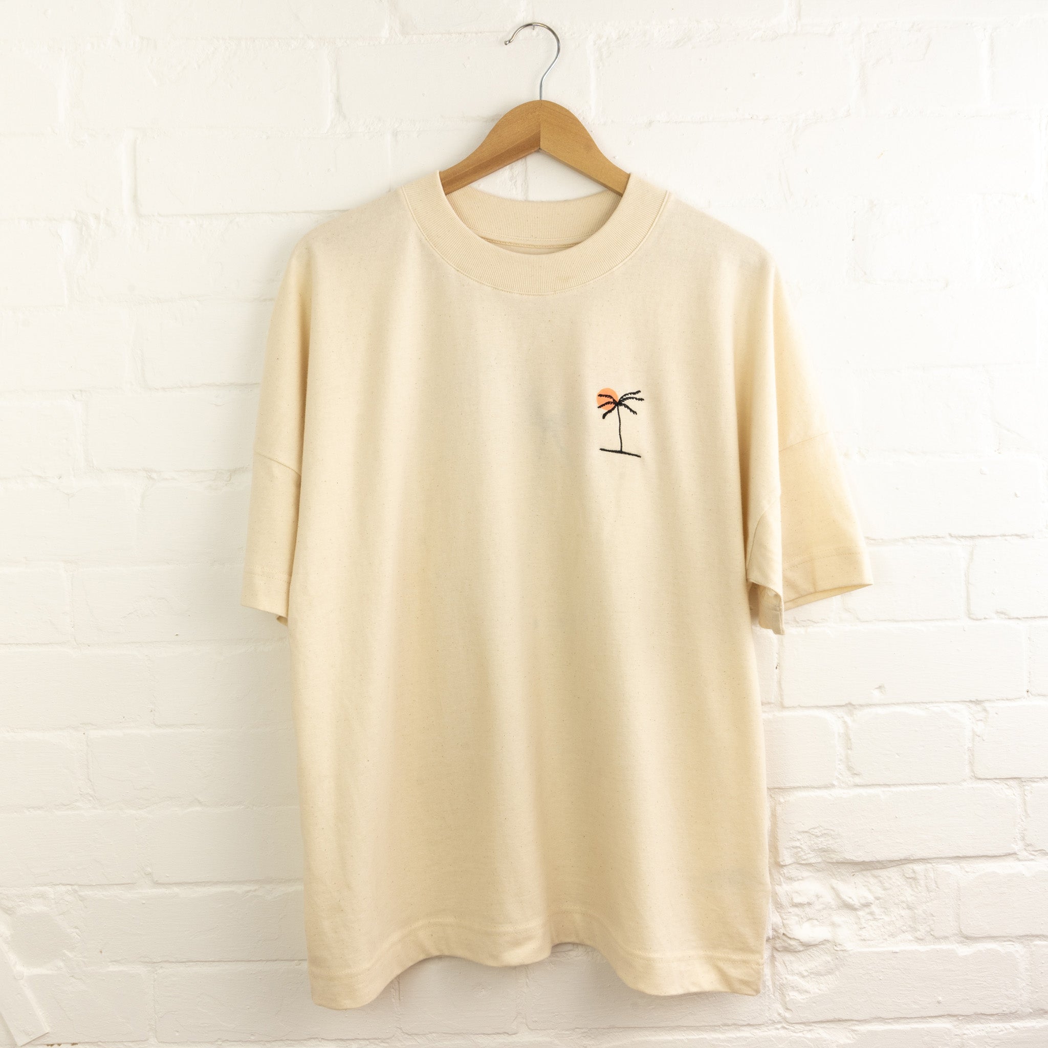 Surf & Sun Embroidered T-Shirt - Pineapple Island