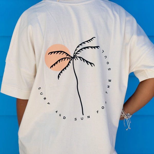 Surf & Sun Embroidered T-Shirt - Pineapple Island
