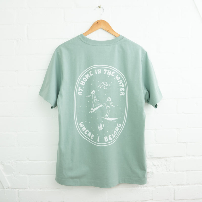 At Home in the Water Sustainable T-Shirt - Pineapple Island