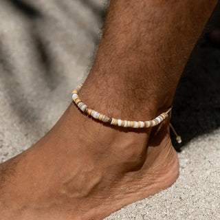 Nusa Lembongan Wood Beaded Anklet SALE