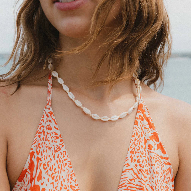 Livadi Cowrie Shell Choker Necklace - Pineapple Island