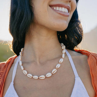 Livadi Cowrie Shell Choker Necklace - Pineapple Island