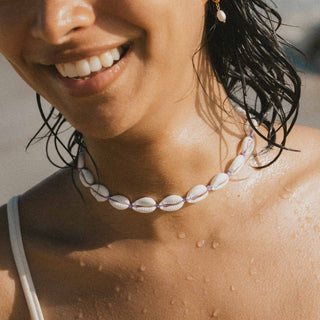Livadi Cowrie Shell Choker Necklace