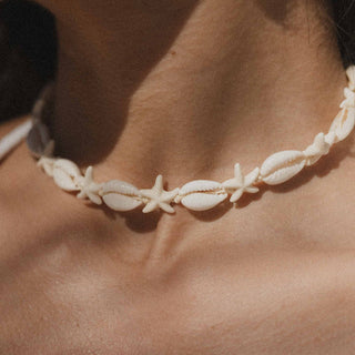Kahakai Cowrie Shell & Starfish Necklace - Pineapple Island
