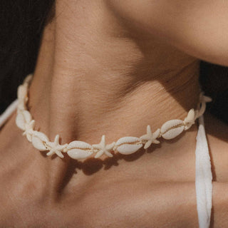 Kahakai Cowrie Shell & Starfish Necklace - Pineapple Island