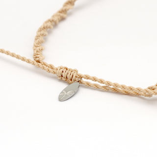 Plumeria Shell & Cord Adjustable Necklace - Pineapple Island