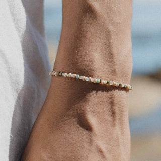 Lake Waiau Natural Stone & Wood Bracelet - Pineapple Island