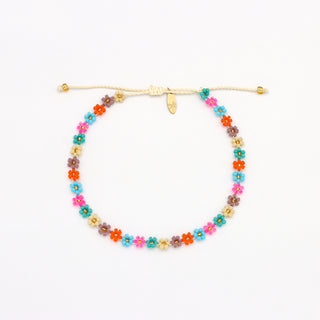 Kelopak Daisy Chain Beaded Anklet - Pineapple Island