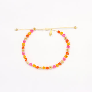 Kelopak Daisy Chain Beaded Anklet - Pineapple Island