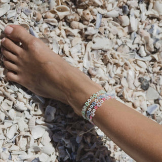 Mohala Flower Beaded Anklet - Pineapple Island