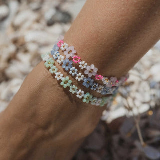 Mohala Flower Beaded Anklet - Pineapple Island