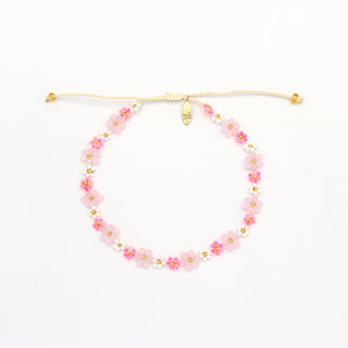 Mohala Flower Beaded Anklet - Pineapple Island