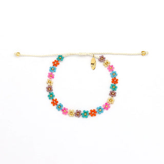 Kelopak Daisy Chain Beaded Bracelet - Pineapple Island