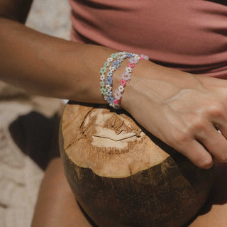 Mohala Flower Beaded Bracelet - Pineapple Island