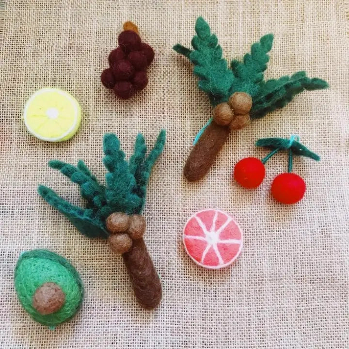 Felt So Good Handmade Felt Hanging Palm Tree Decoration