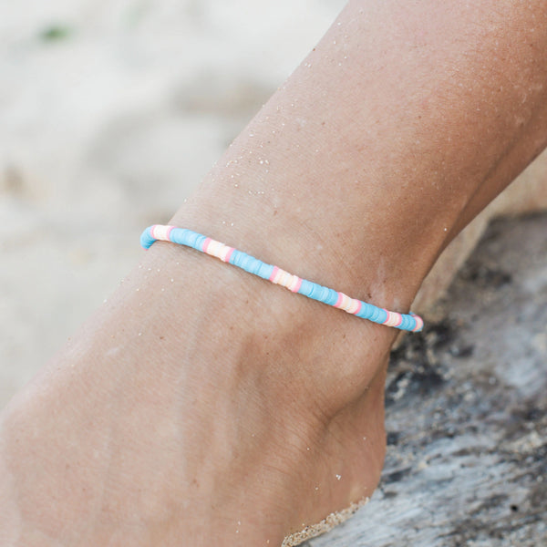 Lucky Bay Clay Beaded Anklet