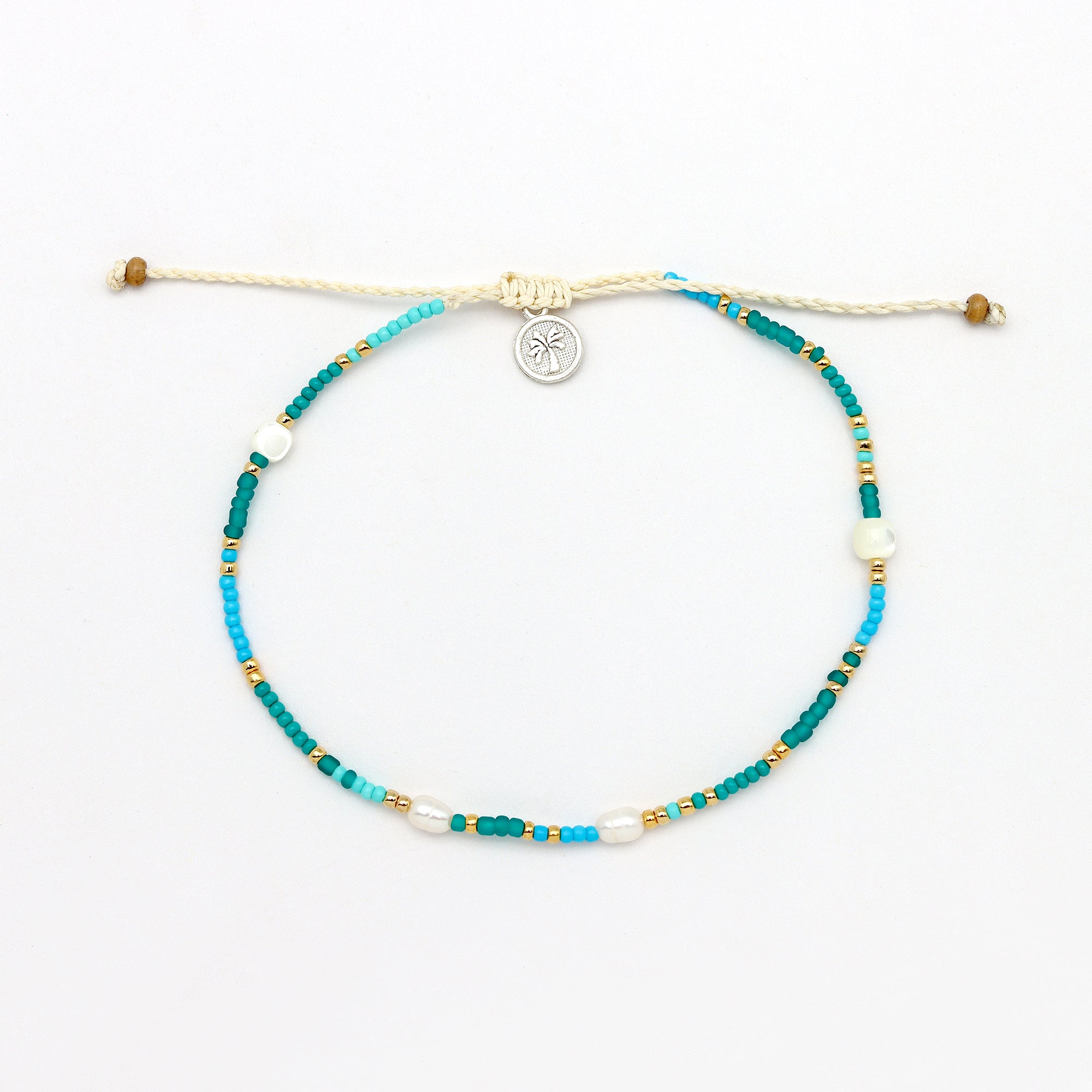 Giada Cinta Pearl Beaded Surf Anklet