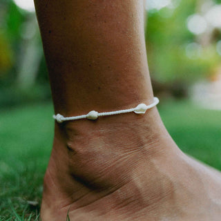 Giada Rahayu Shell Beaded Surf Anklet - Pineapple Island
