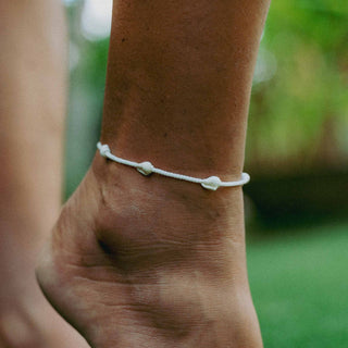 Giada Rahayu Shell Beaded Surf Anklet - Pineapple Island