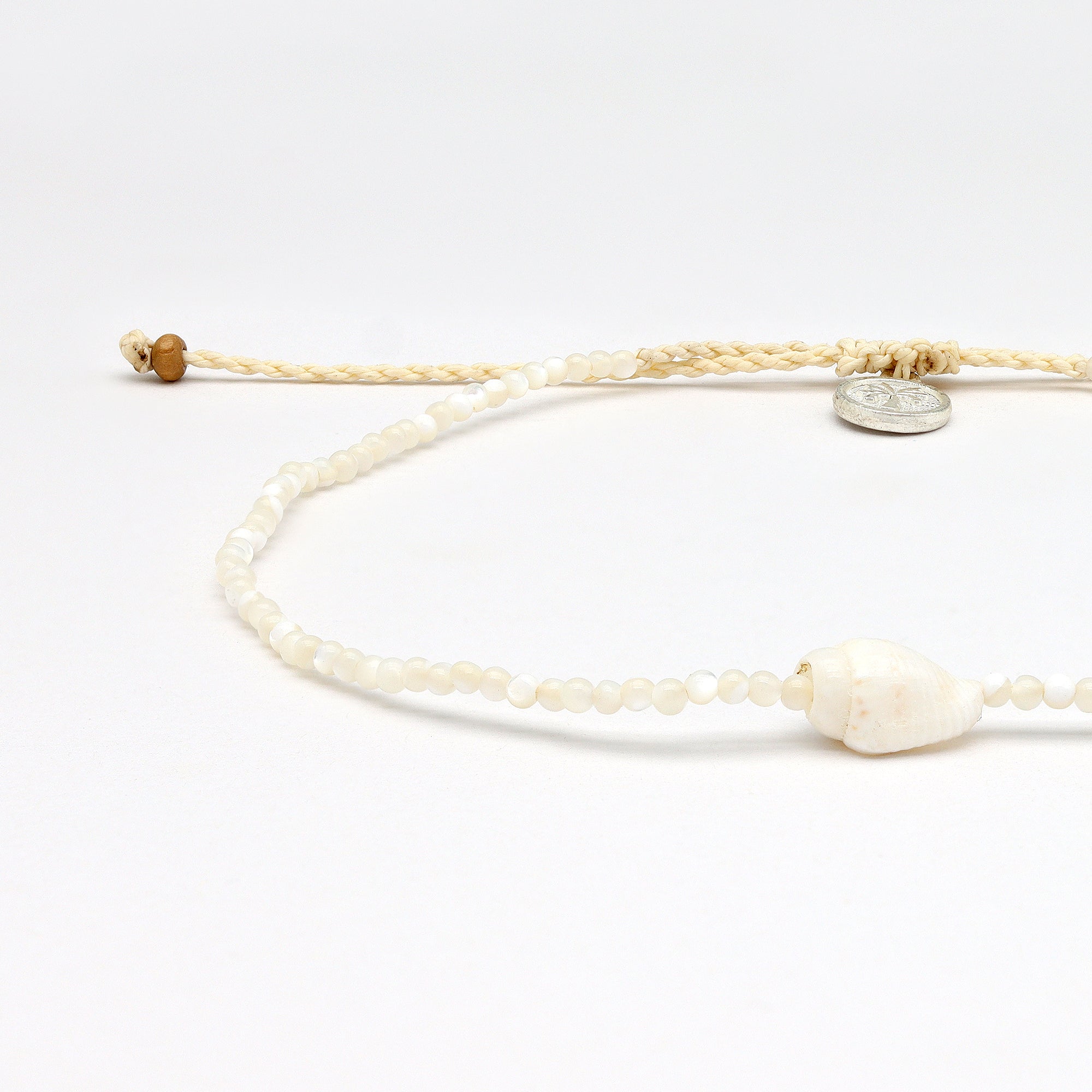 Giada Melati Shell Beaded Anklet