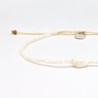 Giada Melati Shell Beaded Anklet - Pineapple Island