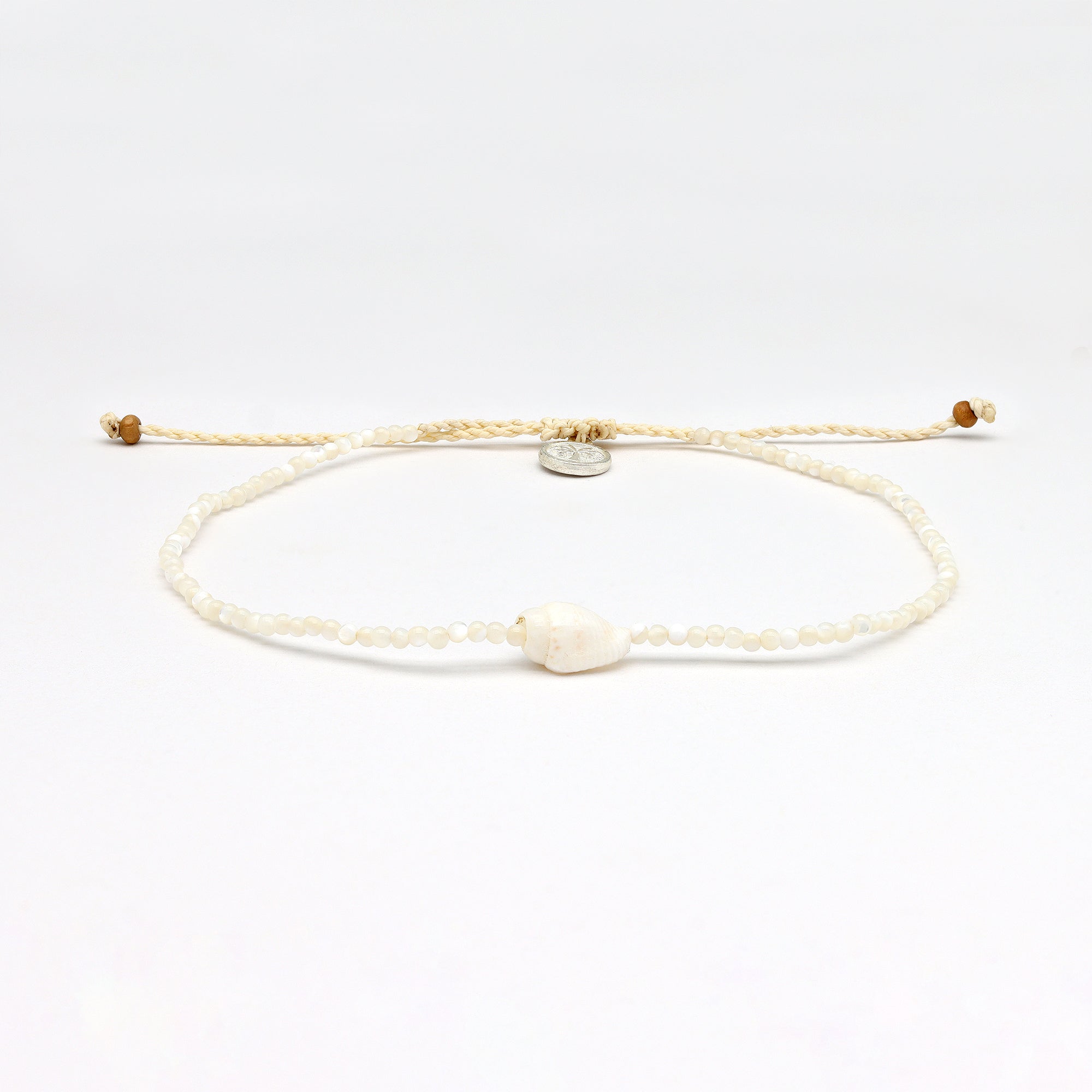 Giada Melati Shell Beaded Anklet