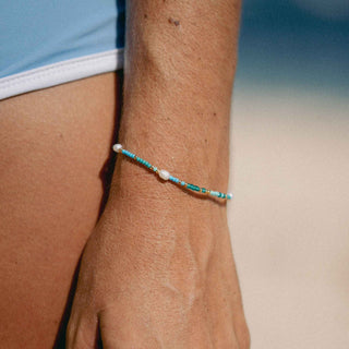 Giada Cinta Pearl Beaded Surf Bracelet - Pineapple Island