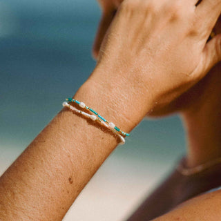 Giada Cinta Pearl Beaded Surf Bracelet - Pineapple Island