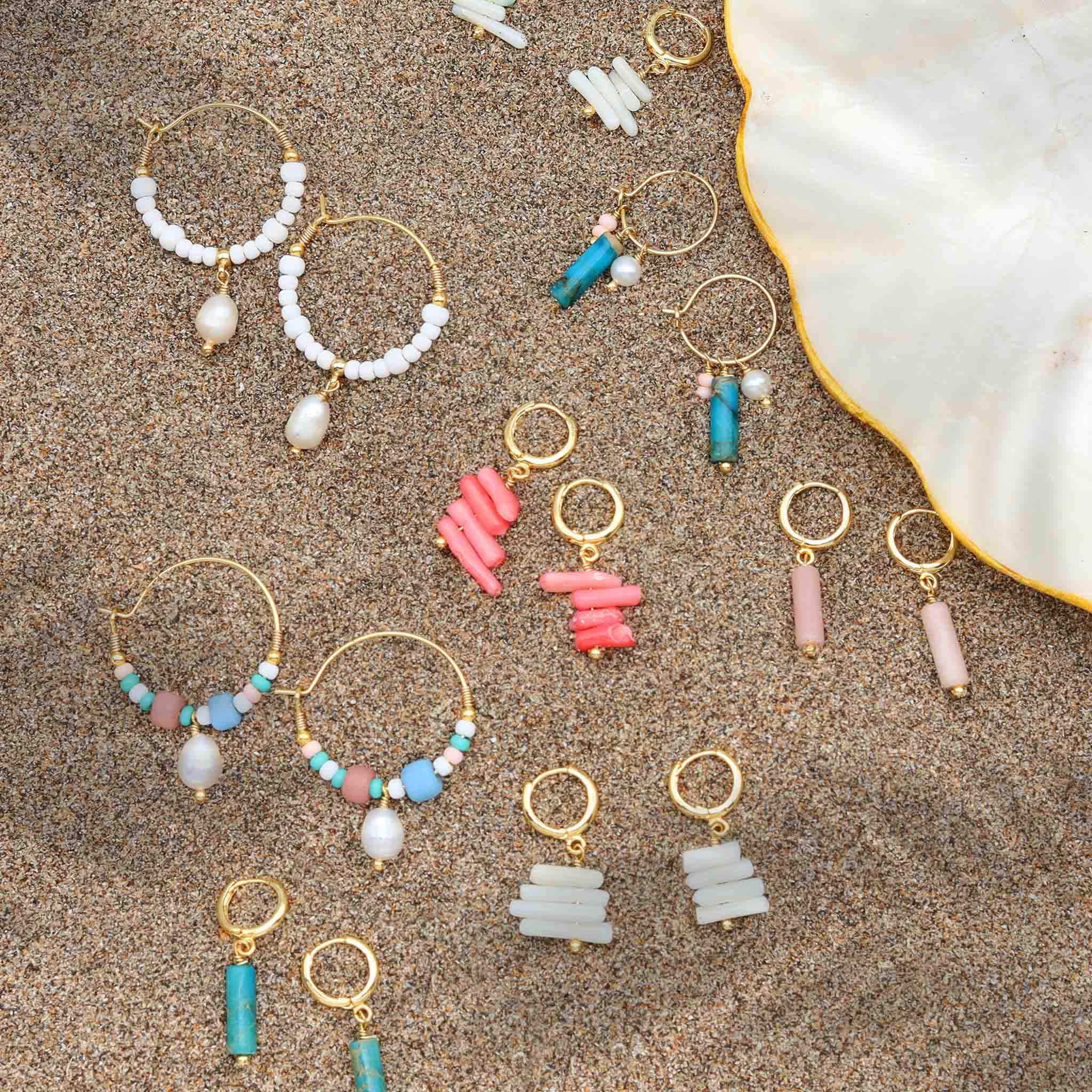 Giada Gegambar Wire Hoop Earrings - Pineapple Island