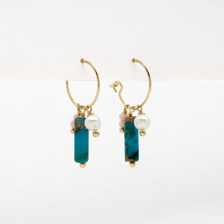 Giada Sugati Beaded Hoop Earrings - Pineapple Island