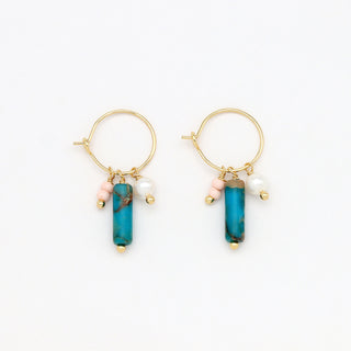Giada Sugati Beaded Hoop Earrings - Pineapple Island
