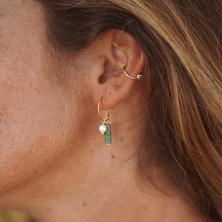 Giada Sugati Beaded Hoop Earrings - Pineapple Island