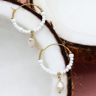 Giada Gegambar Wire Hoop Earrings - Pineapple Island