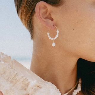 Giada Gegambar Wire Hoop Earrings - Pineapple Island