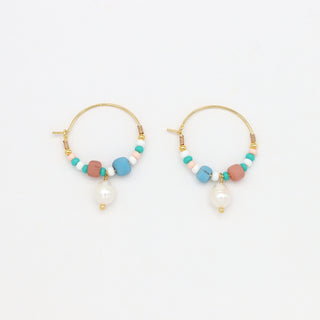 Giada Pecahan Wire Hoop Earrings - Pineapple Island