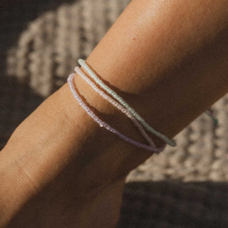 Ka'anapali Frosted Glass Beaded Anklet Set - Pineapple Island